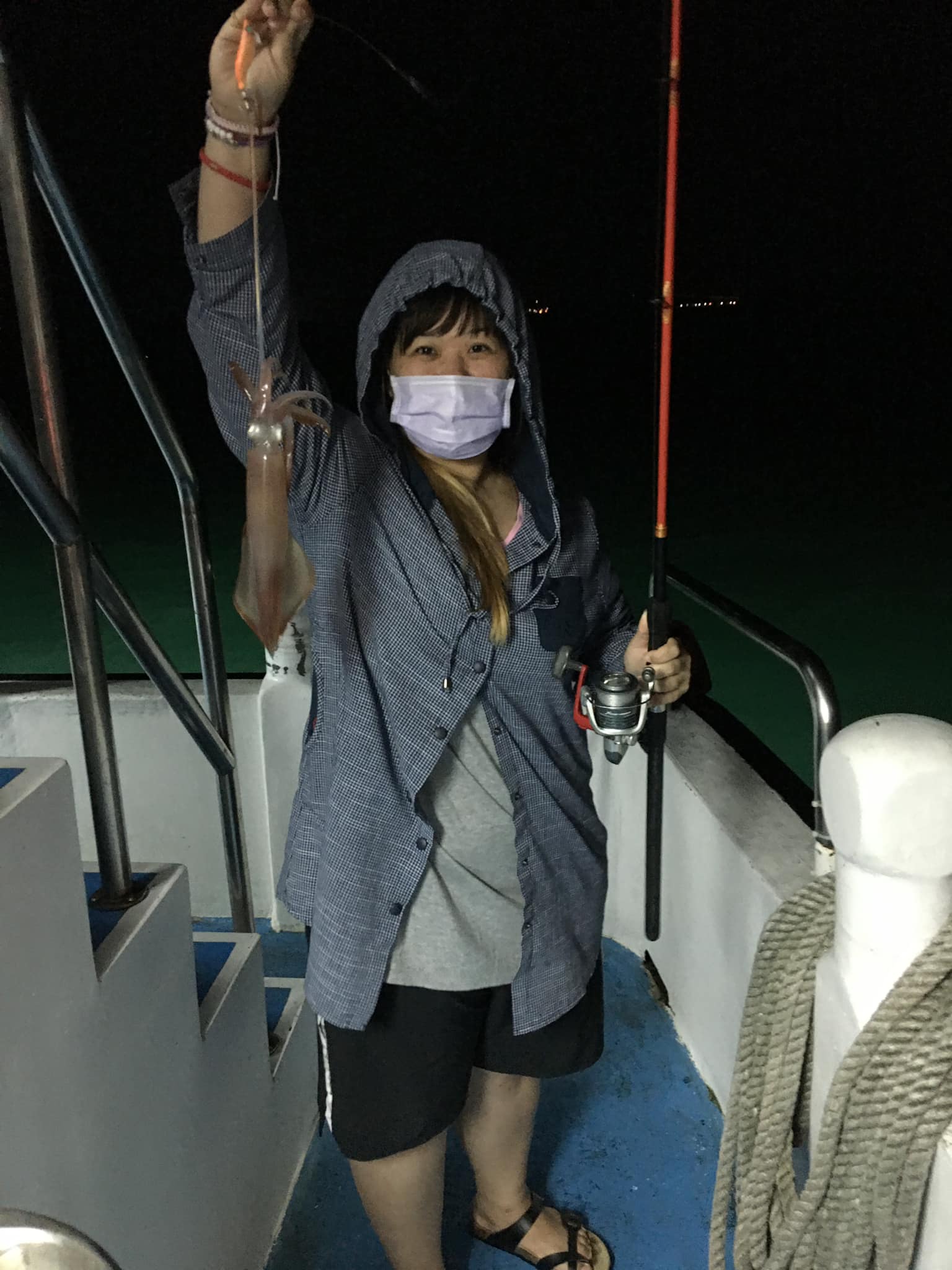 澎湖旅遊-夜釣小管